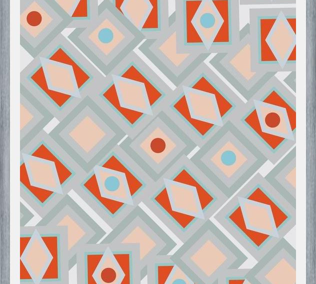 Cuadro Vintage geometric pattern