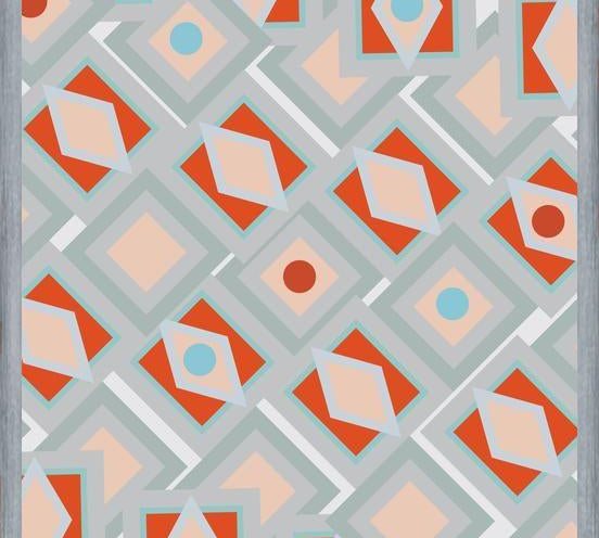 Cuadro Vintage geometric pattern