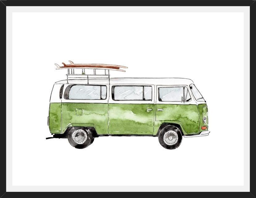 Cuadro Green Mini Van
