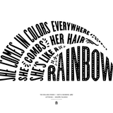Canvas Shes a Rainbow - Rolling Stones White
