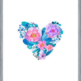 Cuadro Watercolor Floral Heart