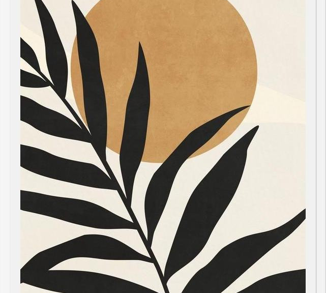 Cuadro Leaf ANd Sun - 01bg
