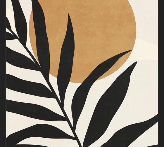Cuadro Leaf ANd Sun - 01bg
