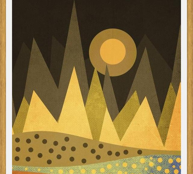 Cuadro Geometric landscape 02