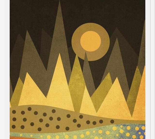 Cuadro Geometric landscape 02