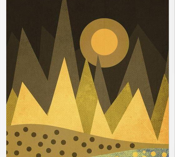 Cuadro Geometric landscape 02