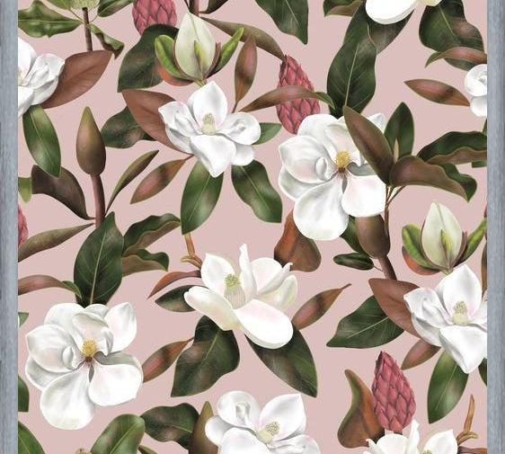 Cuadro Magnolias Pink Pattern