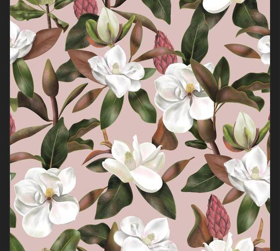 Cuadro Magnolias Pink Pattern