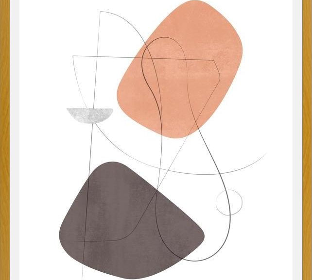 Cuadro Abstraction with gray lines 10