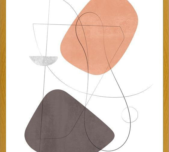 Cuadro Abstraction with gray lines 10