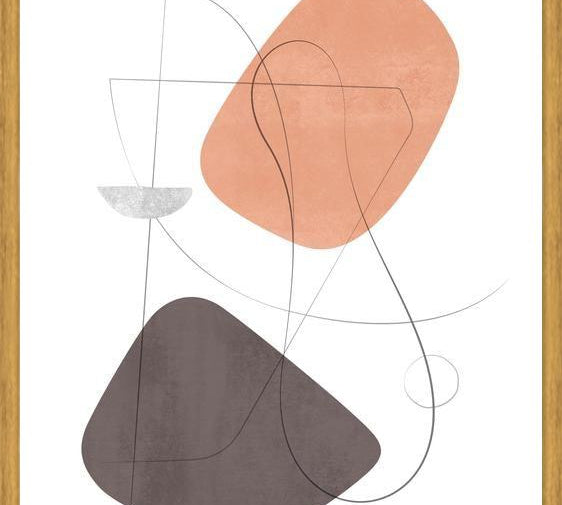 Cuadro Abstraction with gray lines 10