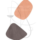 Canvas Abstraction with gray lines 10