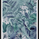 Cuadro garzas en verde