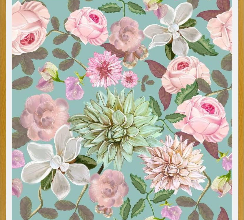 Cuadro Heirloom Florals Beautiful Flowers