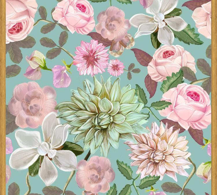 Cuadro Heirloom Florals Beautiful Flowers