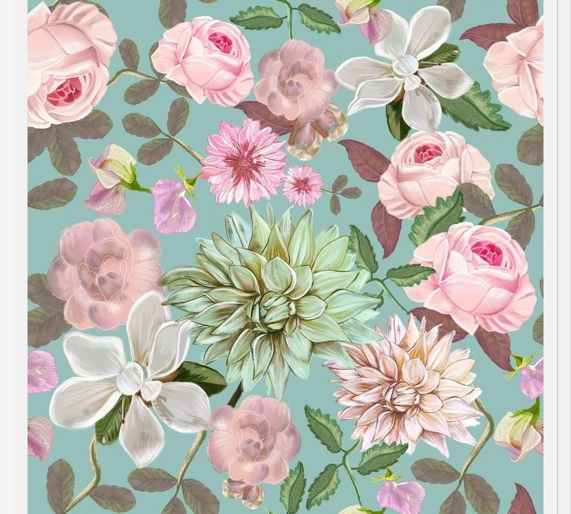 Cuadro Heirloom Florals Beautiful Flowers