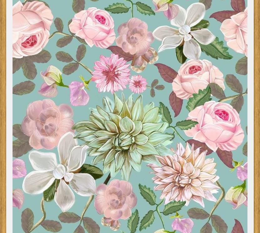 Cuadro Heirloom Florals Beautiful Flowers