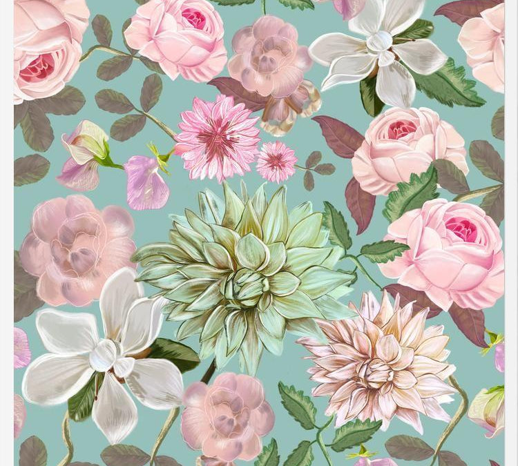 Cuadro Heirloom Florals Beautiful Flowers