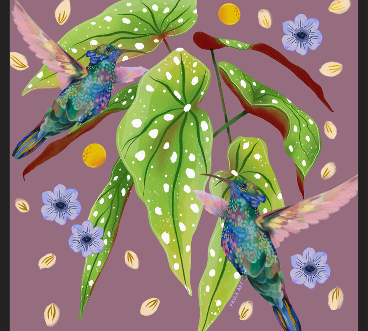 Cuadro Colibris