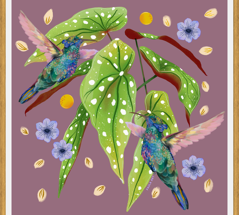 Cuadro Colibris