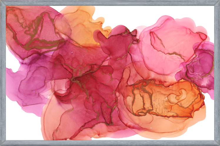 Cuadro Tinta Ink en Rosa