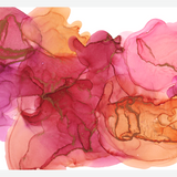 Cuadro Tinta Ink en Rosa