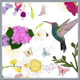Cuadro Hummingbird and Flowers. Hydrangea, Vanilla, fuchs