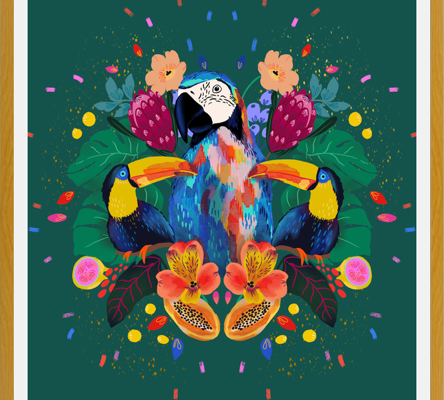 Cuadro Fiesta Tropical