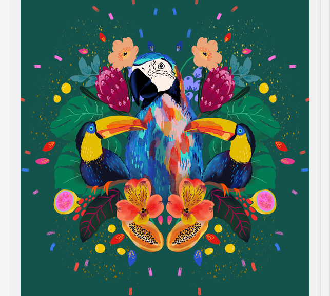 Cuadro Fiesta Tropical
