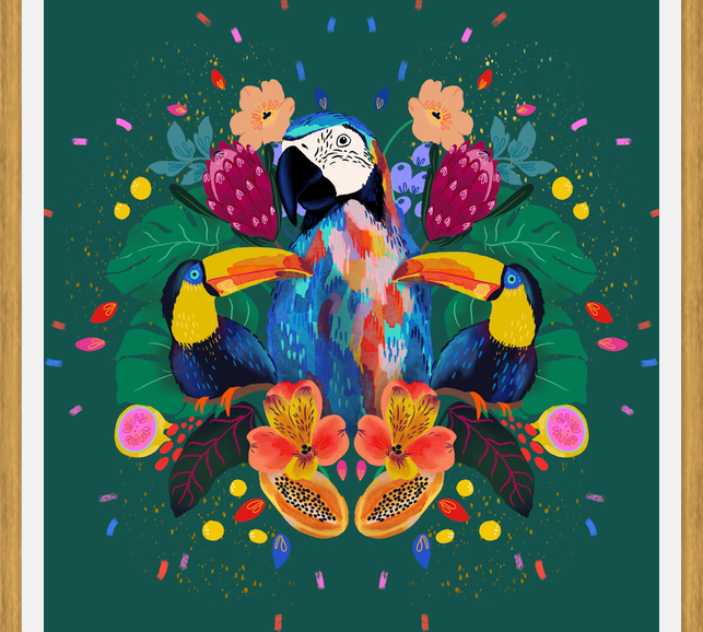 Cuadro Fiesta Tropical