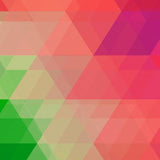 Canvas Green Pink Geometry