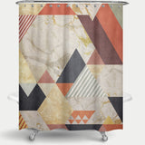 Cortina de Baño Geometric with Triangles