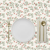 Mantel de Hule Botanical Red