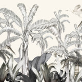 Papel Mural Gruyas en jardín de Bananos