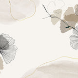 Papel Mural Watercolor Ginkgo Warm