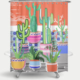 Cortina de Baño Cactus Window
