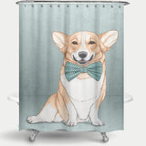 Cortina de baño Corgi Dog