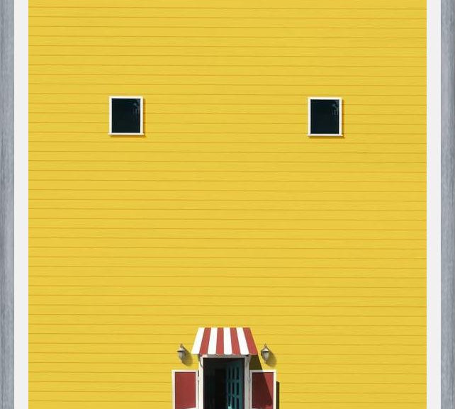 Cuadro Casa amarilla