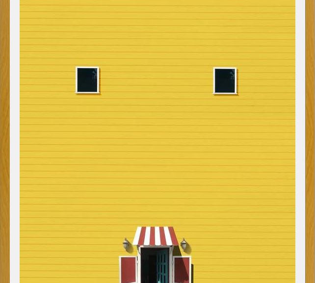 Cuadro Casa amarilla