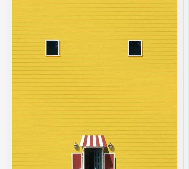 Cuadro Casa amarilla