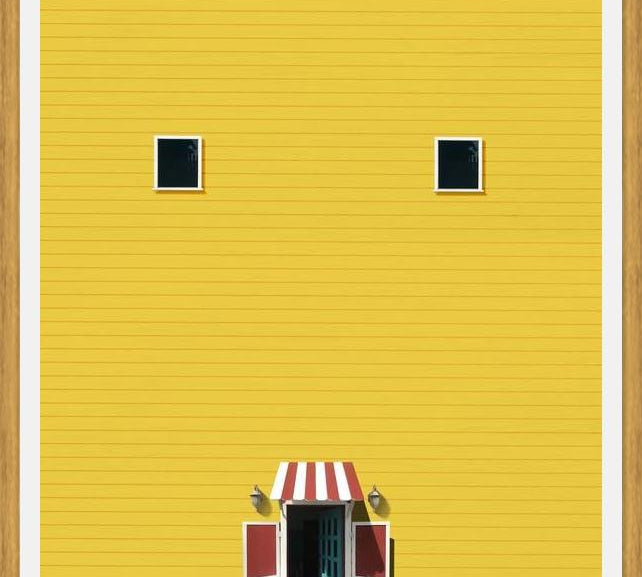 Cuadro Casa amarilla