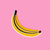 Canvas Pink Banana