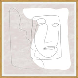 Cuadro Abstract White and Face