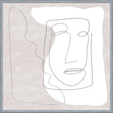 Cuadro Abstract White and Face