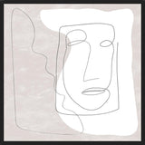 Cuadro Abstract White and Face