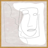 Cuadro Abstract White and Face