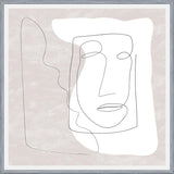 Cuadro Abstract White and Face