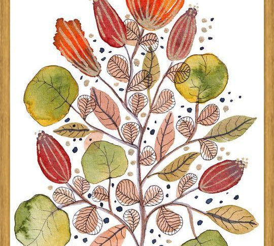 Cuadro Modern watercolor botanicals 5