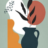 Canvas Abstract Shapes Floral 2