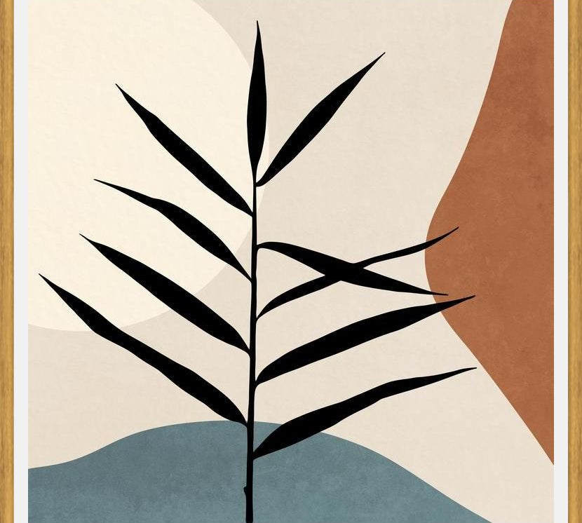 Cuadro Abstract Leaf